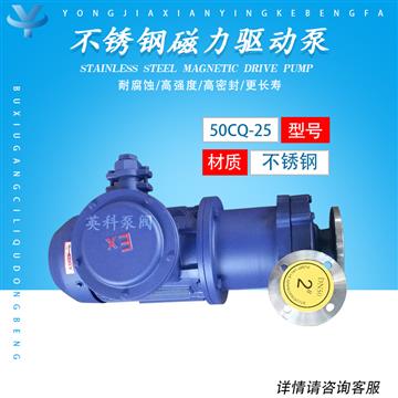 防爆不（bú）鏽鋼磁力泵